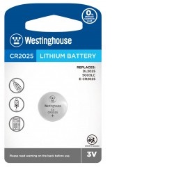 Baterie lithiová knoflíková Westinghouse CR2025 3V