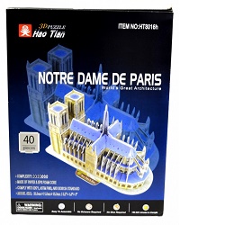 Skládačka 3D Puzzle Notre Dame De Paris 40 dílků