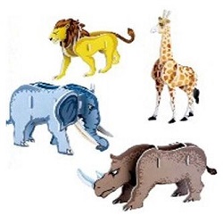 Skládačka 3D puzzle Zvířátka I Afrika 32 dílů
