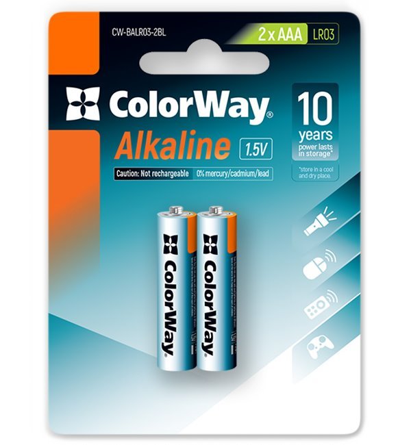 ColorWay Alkaline Power AAA 2ks Baterie alkalická