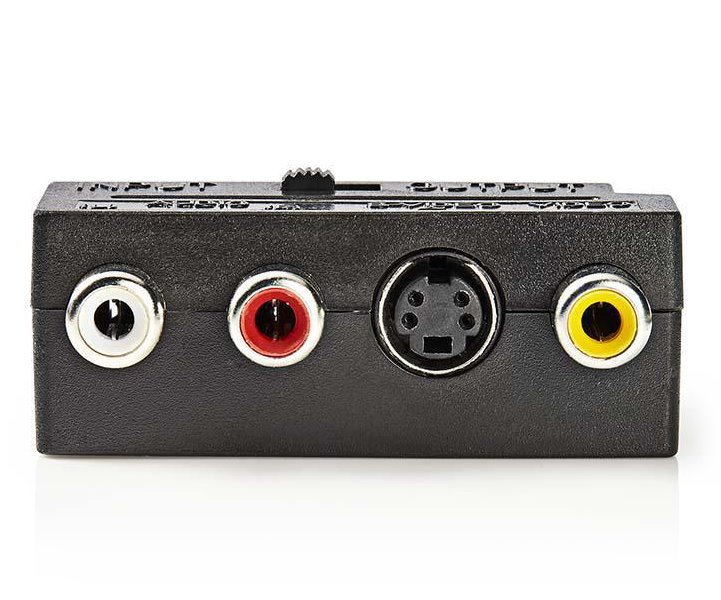 Nedis CVGP31902BK redukce SCART na CINCH + S-Video