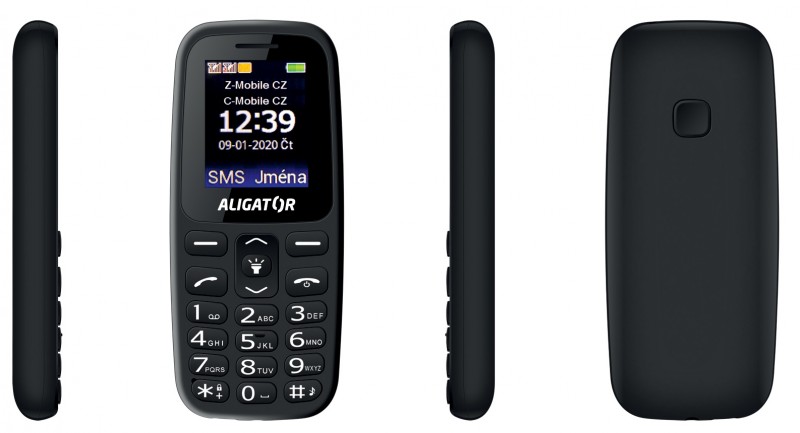 Aligator A220 Senior Dual SIM černý