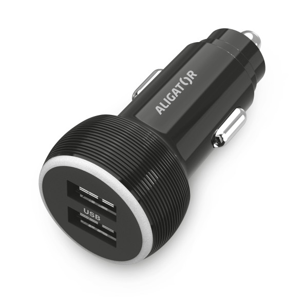 Aligator CHA0048 nabíječka do auta 2xUSB 2,4A