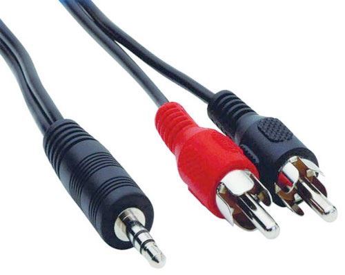 Kabel 2xCinch-Jack 3,5 stereo, 5m N010B