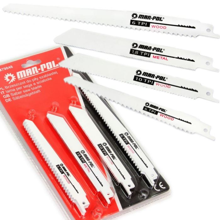 MAR-POL Pilové plátky do pily ocasky sada 10ks