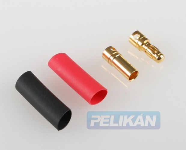 Pelikán 8GR40202 konektor gold 3.5mm s bužírkou