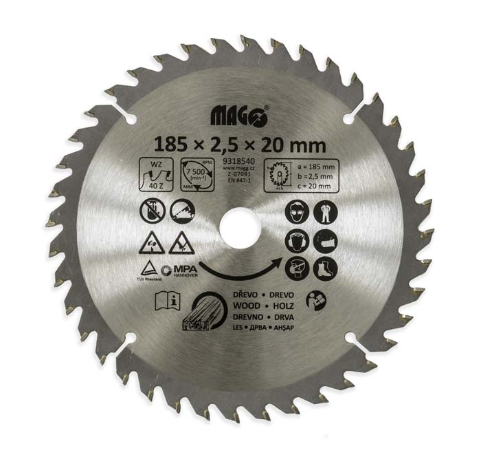 Magg 9318540 pilový kotouč 185x2,5x20mm/40 zubů