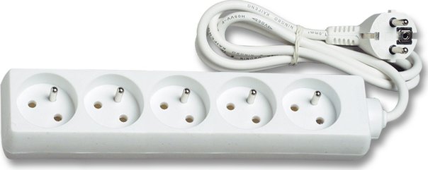 Ecolite Prodl. přívod 1.5m, 5zásuvek bez vypínače