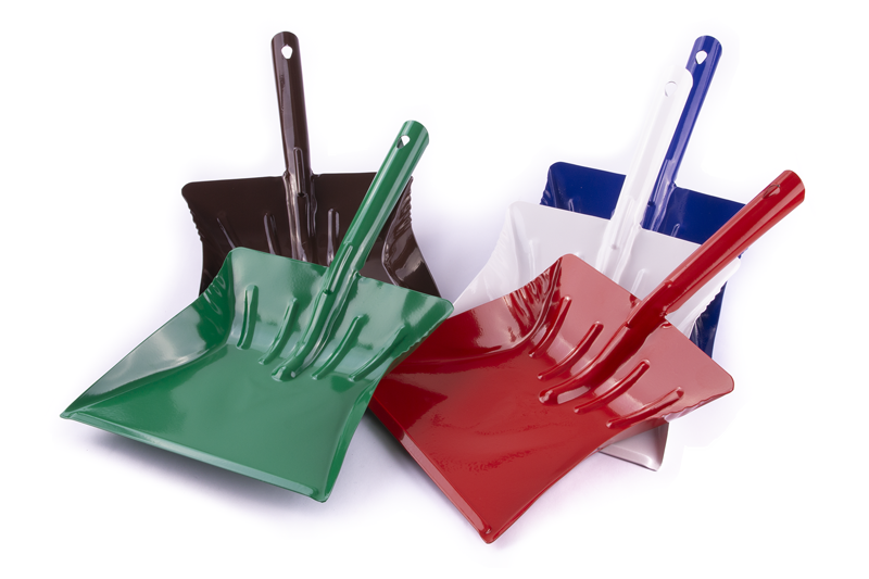 Lopatka na smetí KLASIK, celoplechová, lakovaná