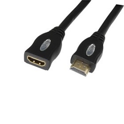 VIGAN HDMI A - HDMI A M/F, 1m prodlužovací kabel