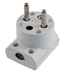 ABB Vidlice 230V 5536-2154 vidlice dvojpólová bílá