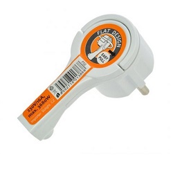 Solight P50 zástrčka lomená, nízký profil, bílá