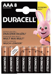DURACELL Basic AAA 8ks Baterie alkalická 1,5V LR03
