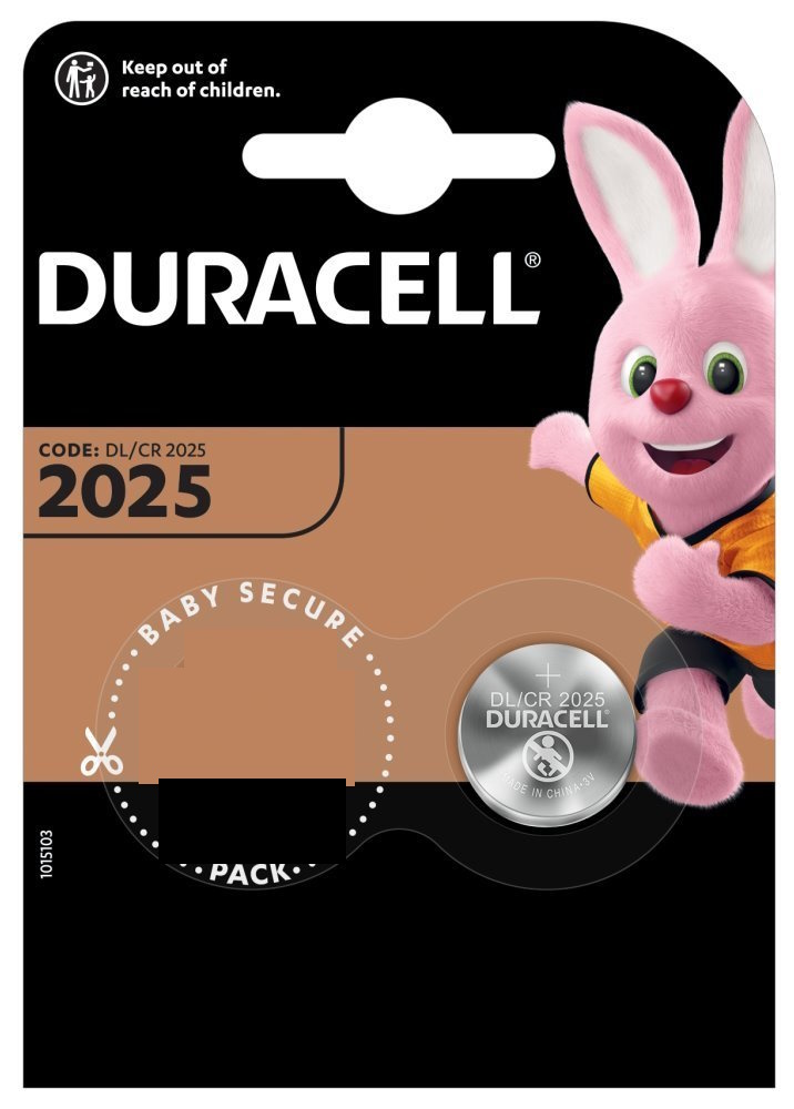 DURACELL CR2025 1ks Baterie, lithiová, 3V