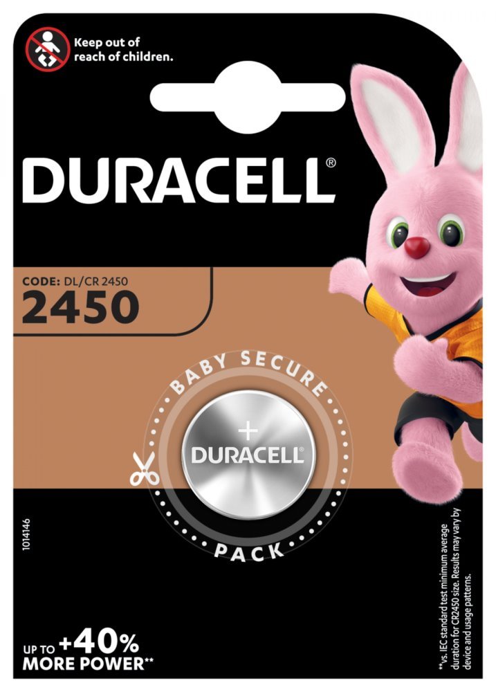 DURACELL CR2450 1ks Baterie lithiová 3V