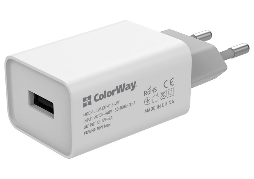 ColorWay CW-CHS012-WT napájecí adaptér USB 10W