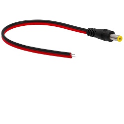 Kabel napájecí s konektorem 2,1/5,5mm samec 30cm
