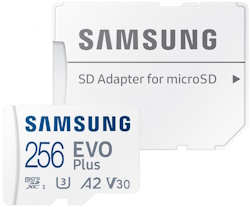 Samsung EVO Plus Micro SDXC 256GB + SD adaptér
