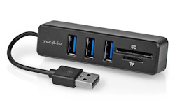 Nedis CCGB60250BK01 USB Hub externí, USB 2.0