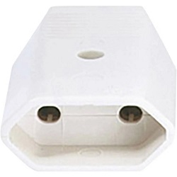 Geti Zásuvka 230V placatá na kabel bílá C1006