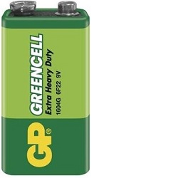 GP Greencell 9V 1ks 1604GLF-2S1 baterie 6F22