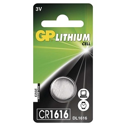 GP CR1616 1ks 3V lithiová knoflíková 55mAh baterie