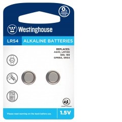 Westinghouse LR54 2ks 1,5V alkalická AG10 baterie