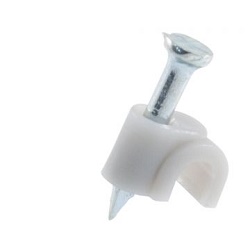 Kabelová příchytka s hřebíčkem kulaté 6x9.6mm KSS 