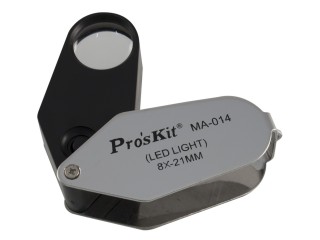 Proskit MA-014 Ruční lupa s LED přisvícením 8x zvě