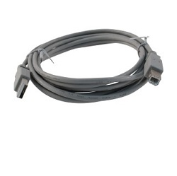 Kabel USB A-B, 3 m šedý
