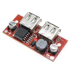 Napájecí modul, step-down měnič 5V/3A, 2xUSB