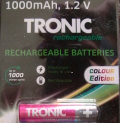 Tronic akumulator AAA Ni-MH 1.2V 1000mAh color