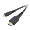 AKASA Kabel HDMI micro - HDMI 1.5m zlacený 1080p