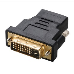 AKASA Redukce DVI na HDMI/ DVI(M) - HDMI (F)/