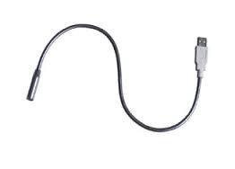 Porte USB LED lampička bodová černá do USB ohebná