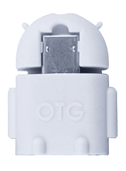 Aligator adapter microUSB/USB OTG bílý