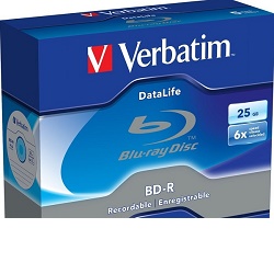 Verbatim BD-R 25GB 6x Blu-Ray médium 1ks 43840