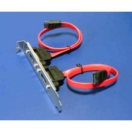 Wiretek Kabel vývod eSATA na záslepku PCI 1port