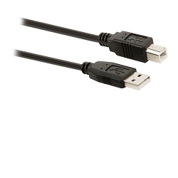 Valueline Kabel USB2.0 A-B 1m černý propojovací