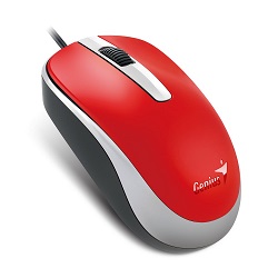 Genius DX-120 drátová 1200 dpi USB červená myš