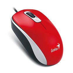 Genius DX-110 USB červená myš drátová 1000 dpi