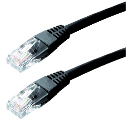 DATACOM 15891 patch kabel UTP CAT6 0,25m černý