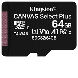 Kingston microSDXC 64GB SDCS2/64GBSP paměťová
