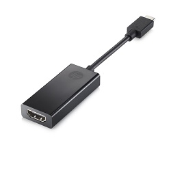 HP 2PC54 Redukce USB typ C na HDMI černá