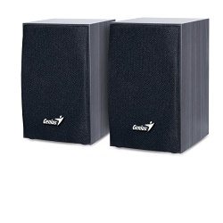 Genius SP-HF160 reproduktory 2.0, 4W dřevěné černé