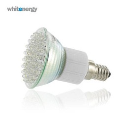 LED žárovka WE E27/ 230V 80LED - 4W studená bílá