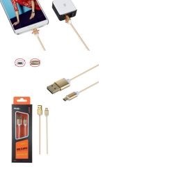 M-TK K3371 zlatý Datový a nabíjecí kabel MicroUSB