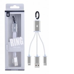 ALIGATOR Datový kabel PLUS 8047 2v1, MicroUSB+ lig