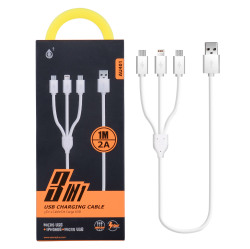 Aligator PLUS AU401 kabel 2x MicroUSB + iPhone 5/6