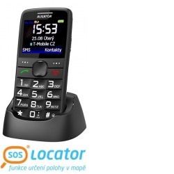 Aligator A675 Senior černý + stolní nabíječka